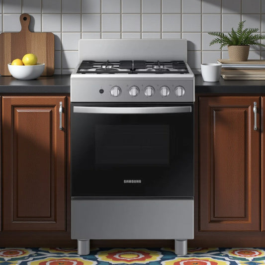 Estufa a Gas 24" Samsung / Encendido Eléctrico / Horno Iluminado