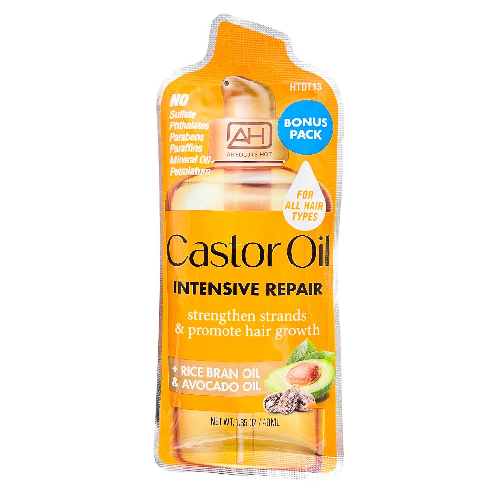 Tratamiento Capilar Aceite De Ricino 1.35 Oz 2 Piezas - AH Absolute Hot - Absolute - Titan.com.pa - 888432981421