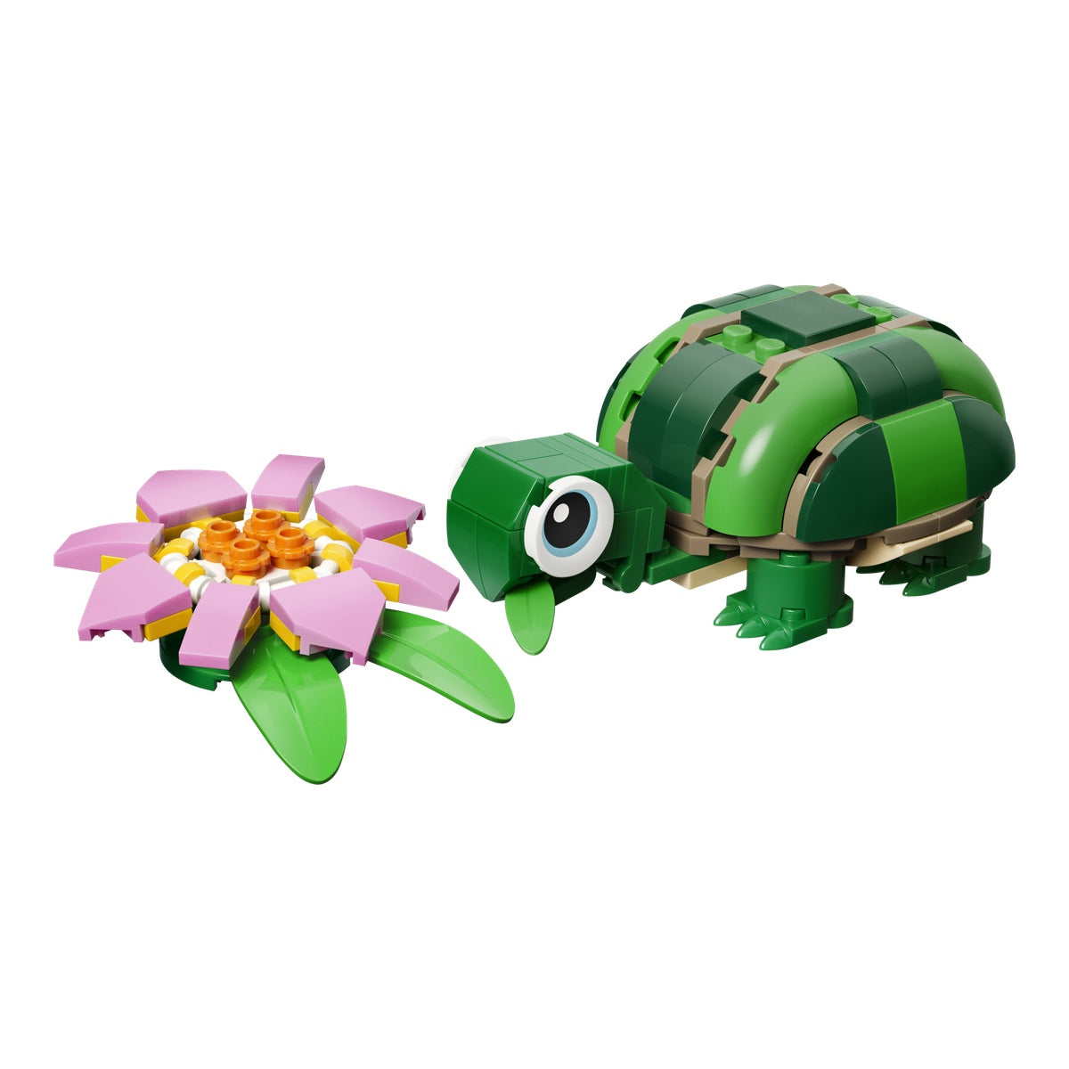 Bloques Tortuga Con Flor De Nenúfar 124 Piezas - Lego