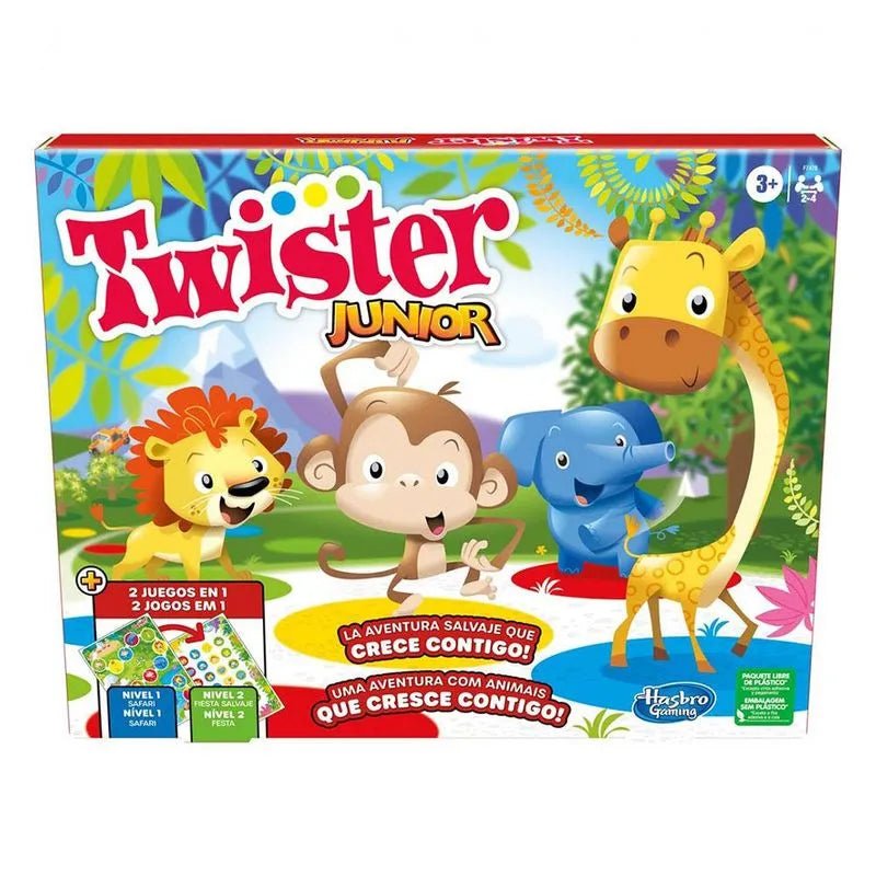 Twister Junior Game, Animal Adventure 2 en 1 - Twister - Titan.com.pa - 195166212340