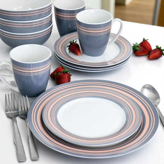 Vajilla de Cerámica Gibson – 16 Piezas / Estampada - Gibson - Titan.com.pa - 085081541567