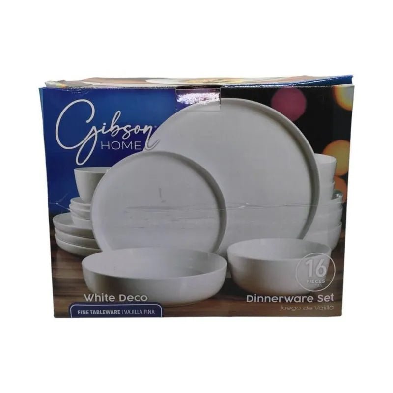 Vajilla De Cerámica Gibson De 16 Piezas Blanco - Gibson - Titan.com.pa - 85081542397