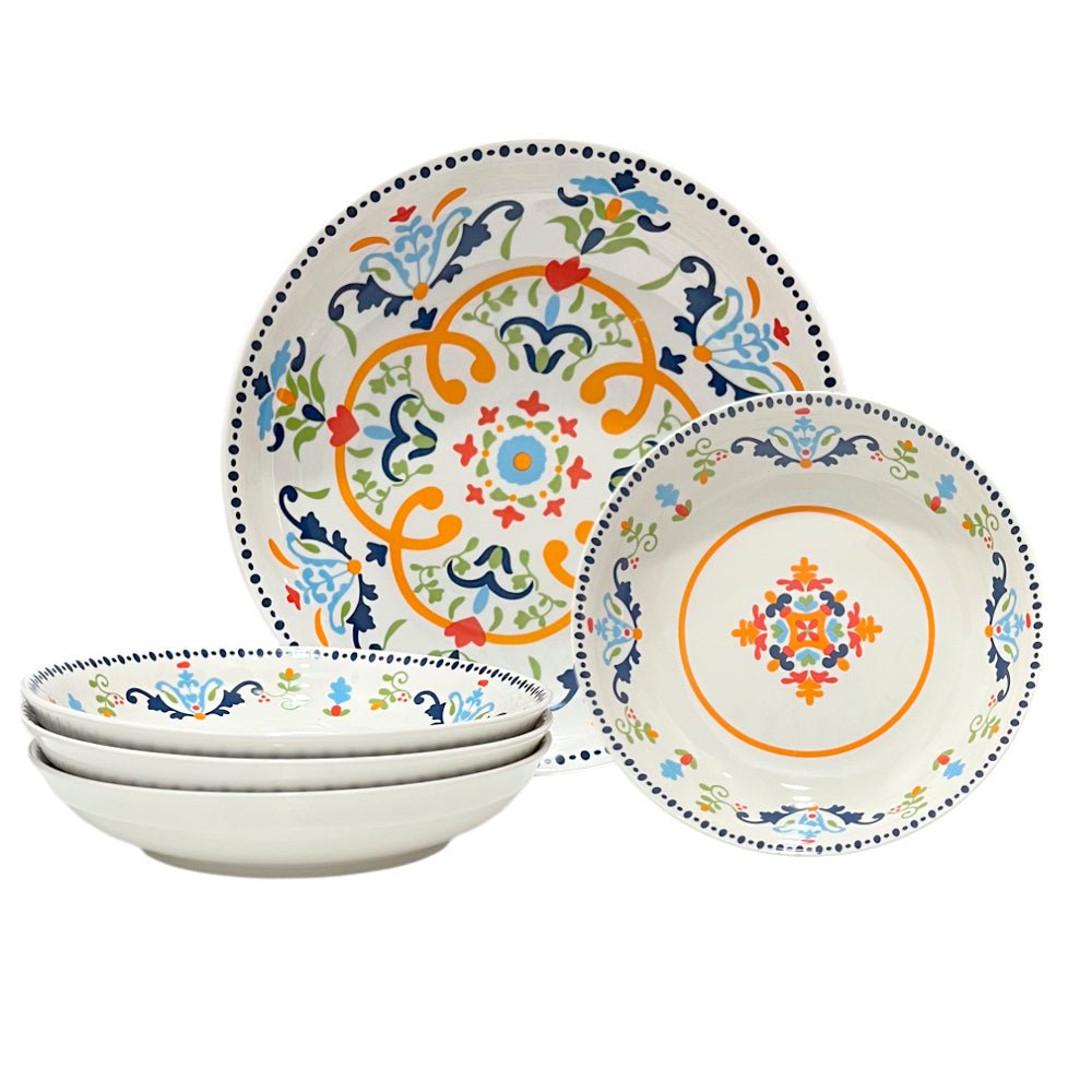 Vajilla De Cerámica Para Pasta Tijuanas 5 Piezas Gibson Home - Gibson - Titan.com.pa - 085081541772