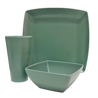 Vajilla Jayson Set De 12 Piezas Melamina Green Gibson - Gibson - Titan.com.pa - 085081550385