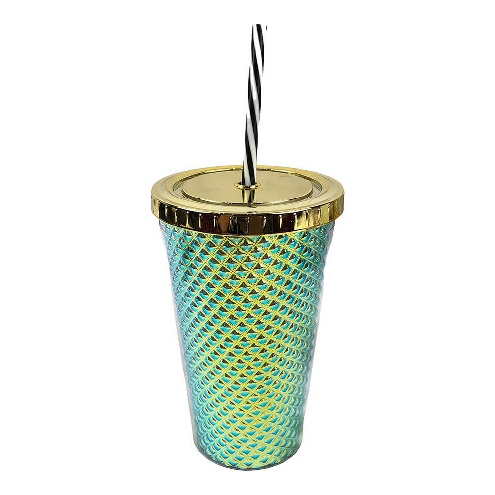Vaso Acrilico Con Tapa y Carrizo Home Elegance 15.5 cm x 10 cm - Surtido