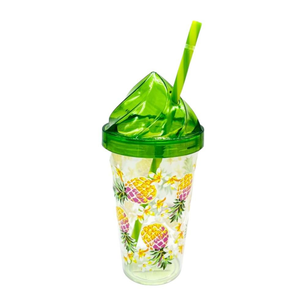 Vaso Acrílico Herevin 18 Onzas Diseño de Piña