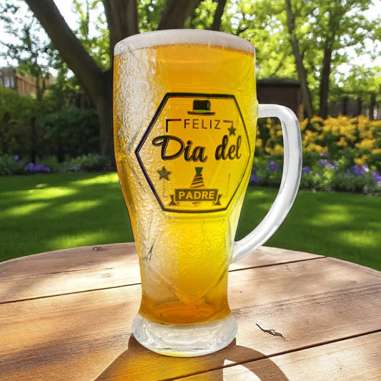 Vaso Cervecera de Vidrio Beneli Home Para Papá – Con Caja de Regalo - Beneli Home - Titan.com.pa - 7453129413306