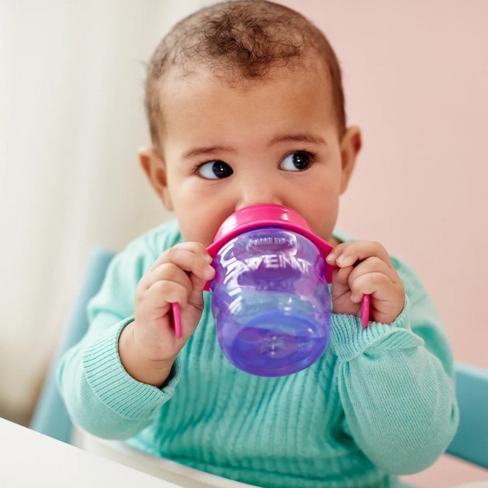 Vaso Con Boquilla Avent / Rosa / Con Asas / 200ml - Avent - Titan.com.pa - 8710103779803