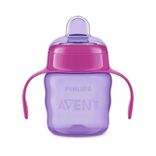 Vaso Con Boquilla Avent / Rosa / Con Asas / 200ml - Avent - Titan.com.pa - 8710103779803