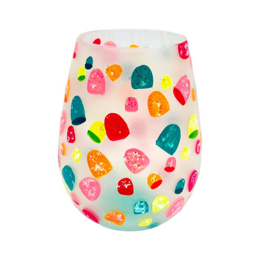 Vaso de Vidrio Atn Lolita Estampado de 20Oz