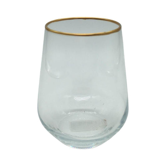 Vaso De Vidrio Herevin 14 Oz Borde Decorado