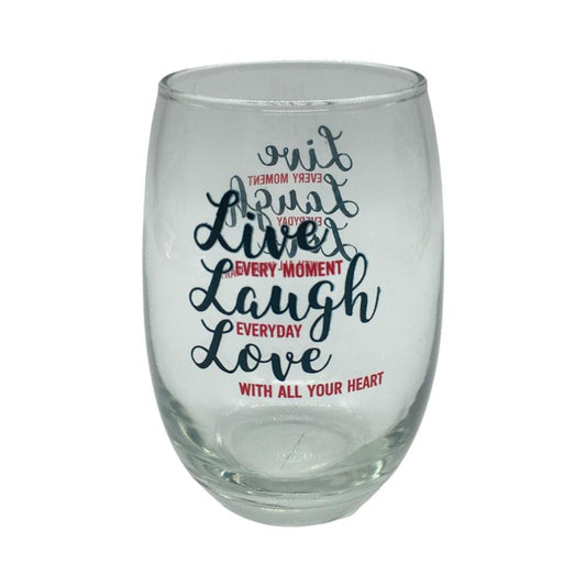Vaso De Vidrio P/Vino Cristar 15.5Oz Decorado