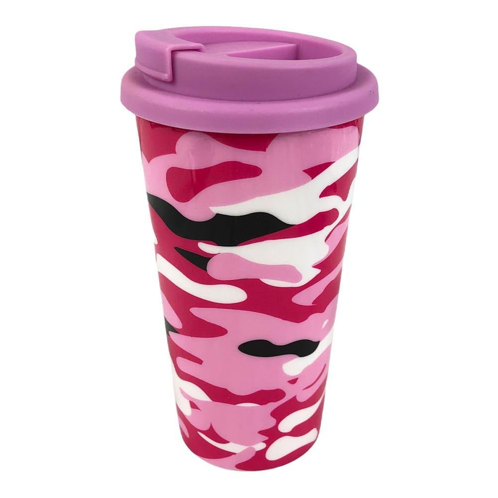 Vaso Plástico Con Tapa Home Elegance 17 cm x 9 cm - Surtido