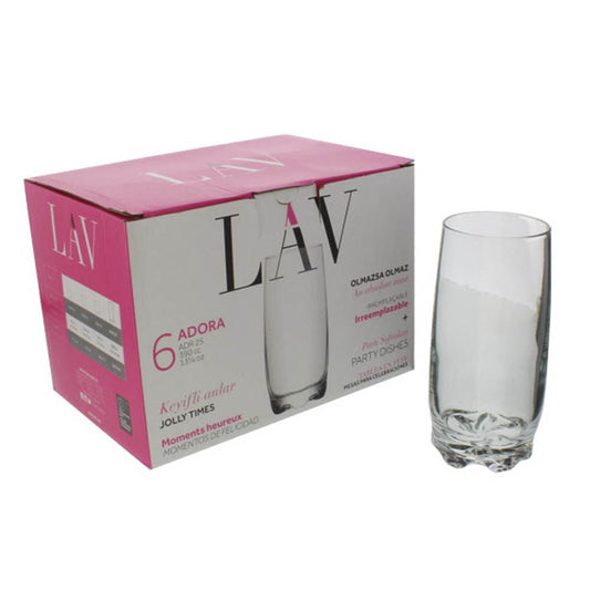 Vasos de Vidrio Lav 6 Pieza