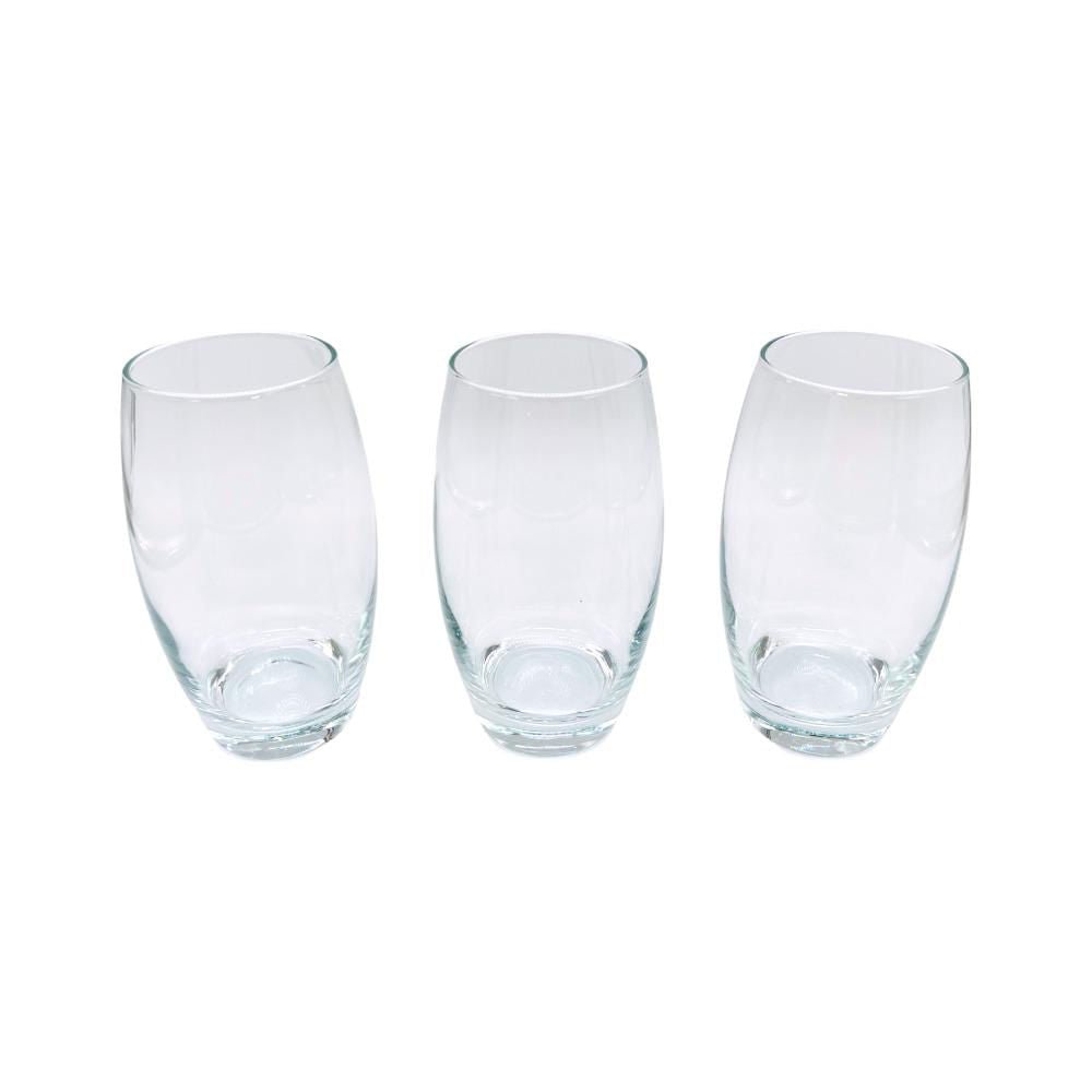 Vasos de Vidrio Long Pasabahce Barrel 17 oz 3 Piezas