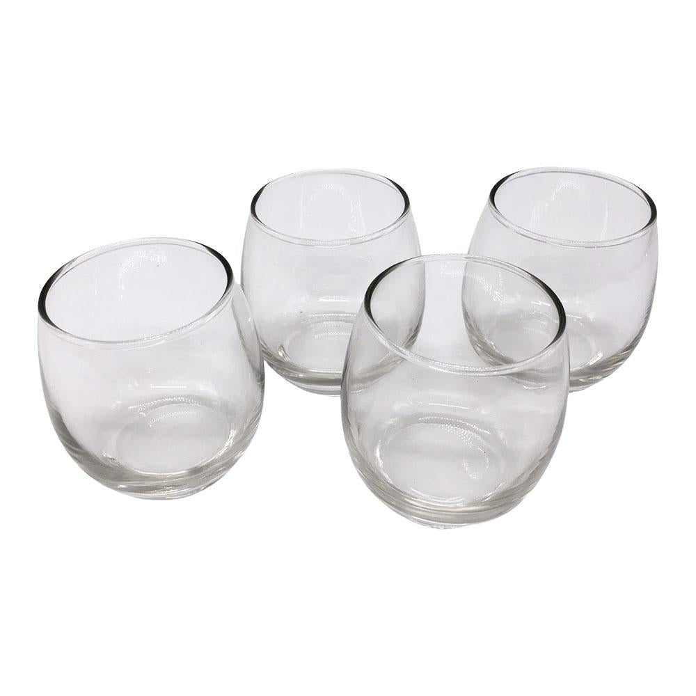 Vasos de Vidrio Mikonos Cristar 11.5 oz 4 Piezas