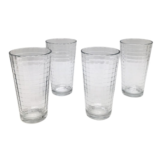 Vasos de Vidrios Windowpane 17 oz 4 Piezas