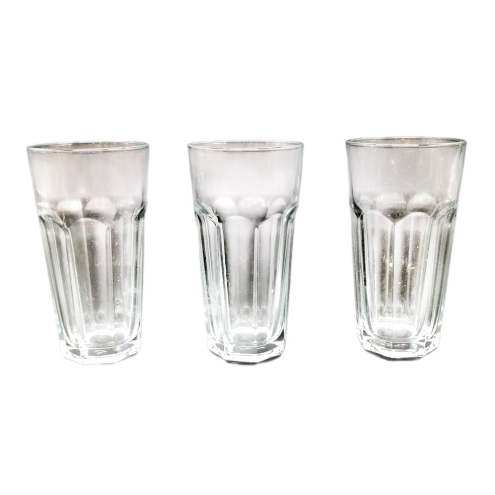 Vasos Pasabahce Casablanca de Vidrio 12 oz 3 Piezas