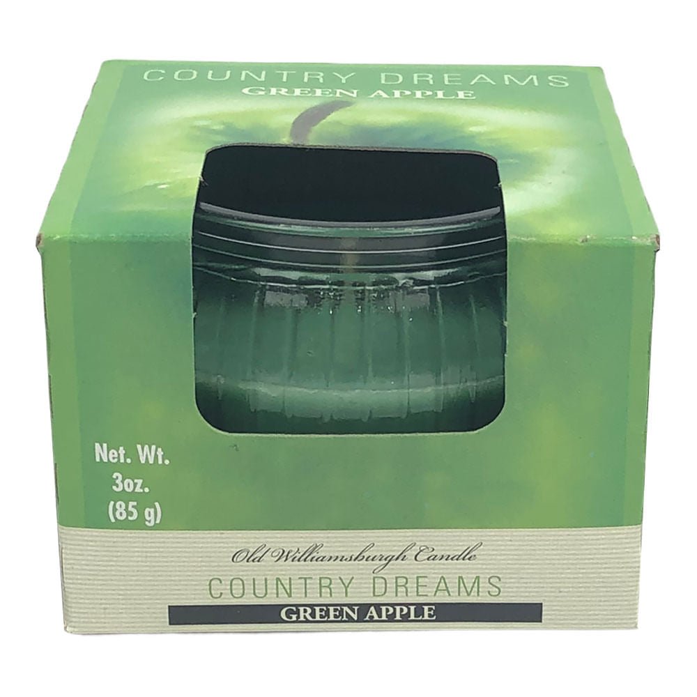 Vela Aromatica Old Williamsburgh Green Apple 3 oz - Verde claro