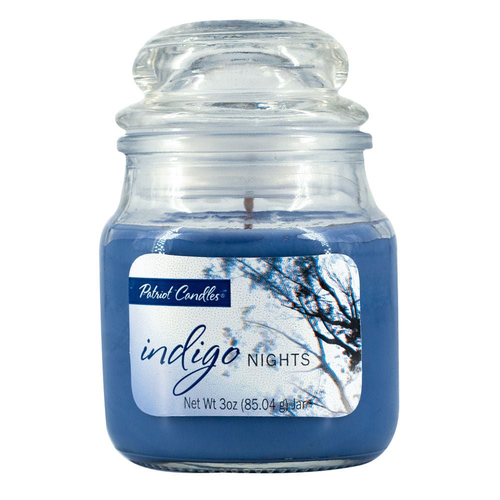 Vela Aromática Patriot Candles Índigo Nights de 3 oz