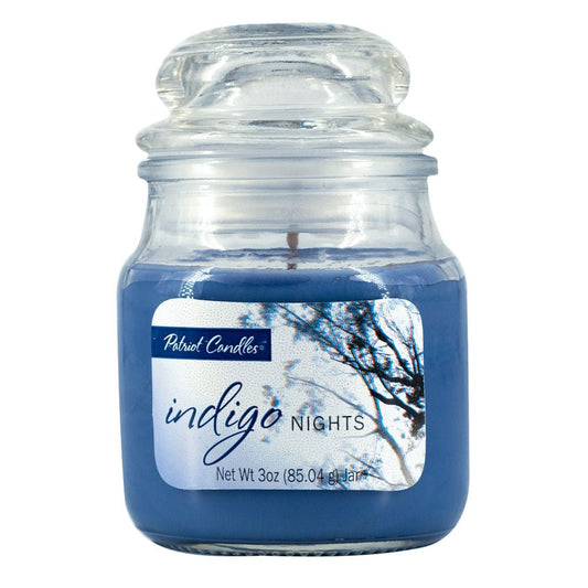 Vela Aromática Patriot Candles Índigo Nights de 3 oz