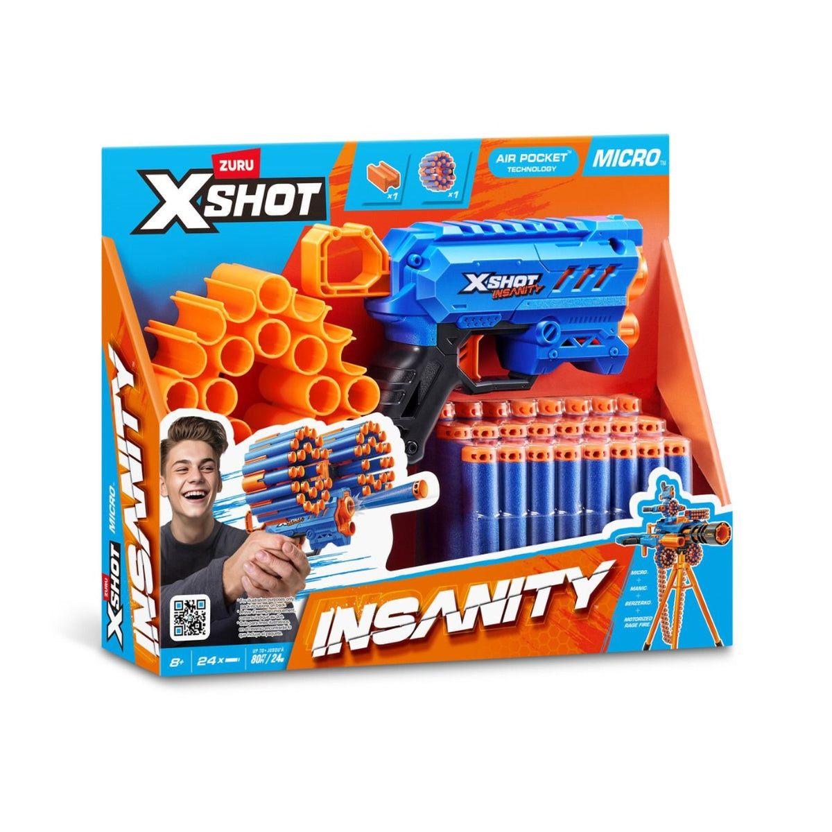 X-Shot Insanity Series 1 Micro 24 Dardos - X-SHOT INSANITY - 11144772