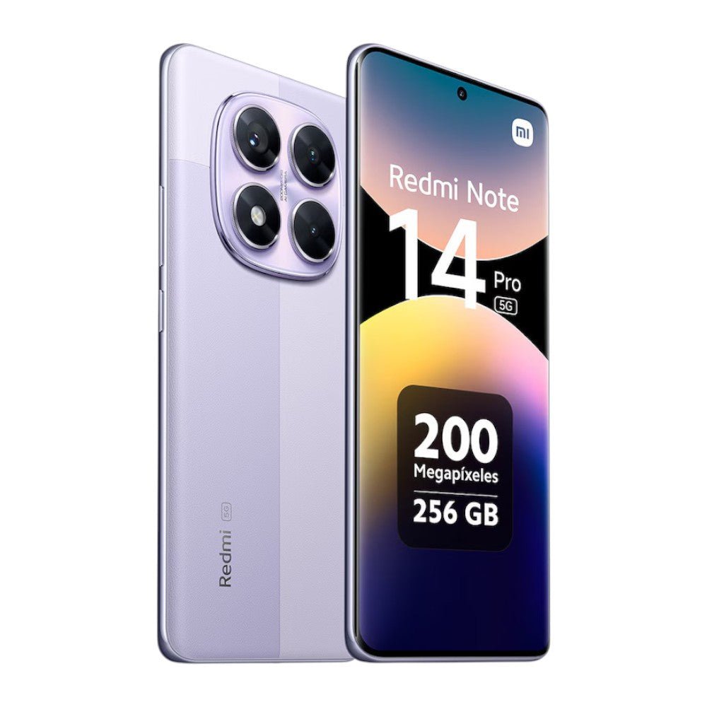 Xiaomi Redmi Note 14 Pro 5G en Titan Panamá con cámara 200MP, pantalla AMOLED 120Hz, IP68, Dimensity 7300 Ultra y batería 5110 mAh con carga 45W.