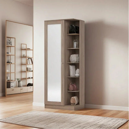 Zapatera Duetto / Henn / Rústico con Espejo - Henn - Titan.com.pa - 7890022049216