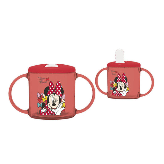 Vaso Boquilla Minnie Con Agarraderas 230 ml