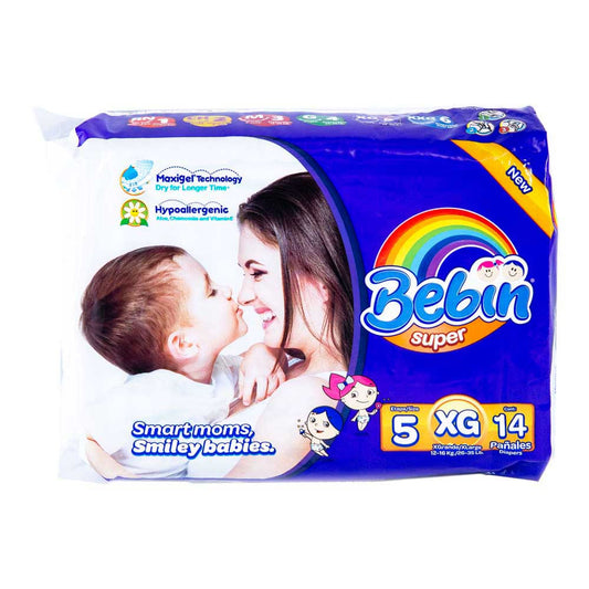 Pañales Desechables Bebin Super XGrande