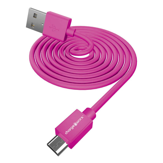 Cable Cargador ChargeWorx Rosado