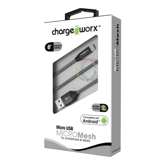 Cable Cargador ChargeWorx Negro