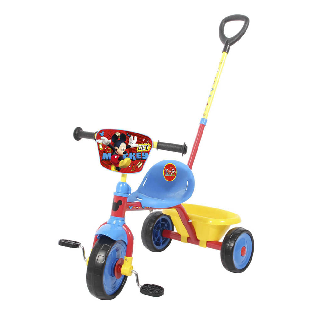 Triciclo Mickey Con Guia
