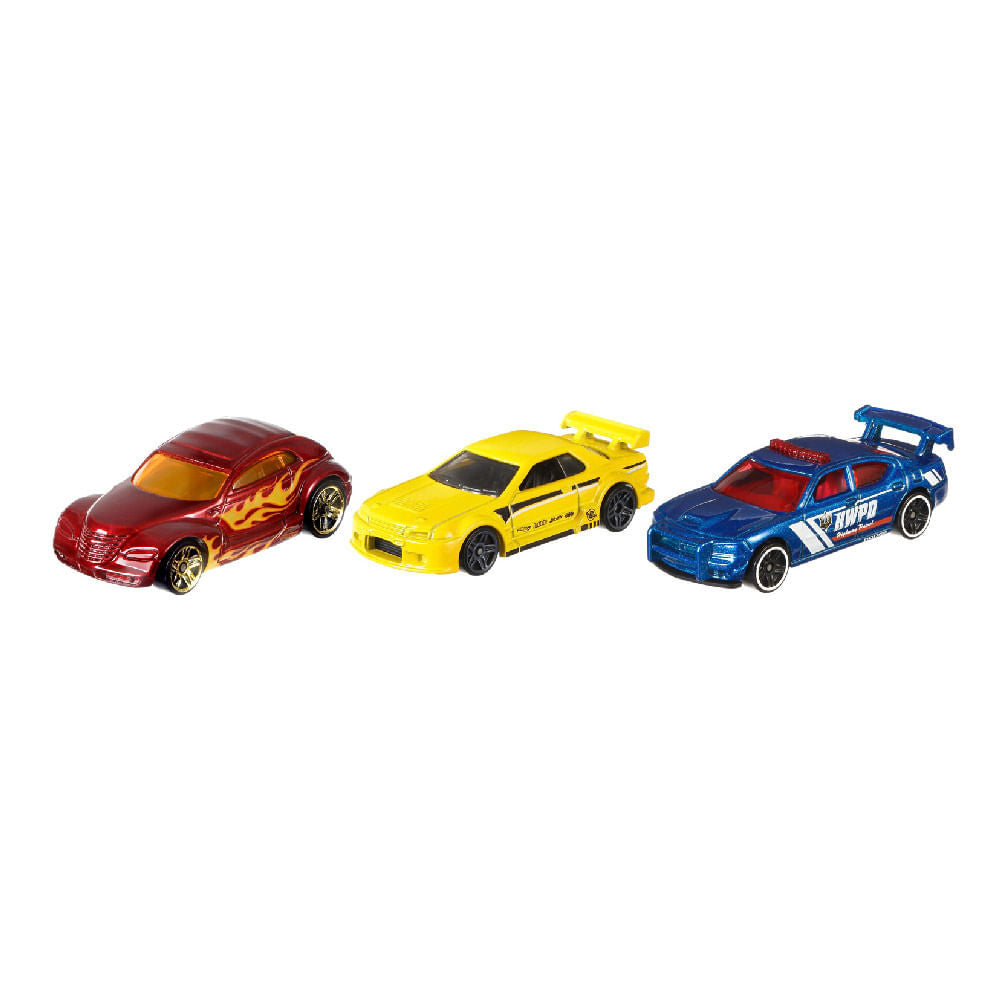Carritos Hot Wheels 3 Autos Die-cast