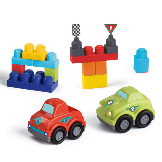 Bloques Build Me Up Maxi con 2 Autos