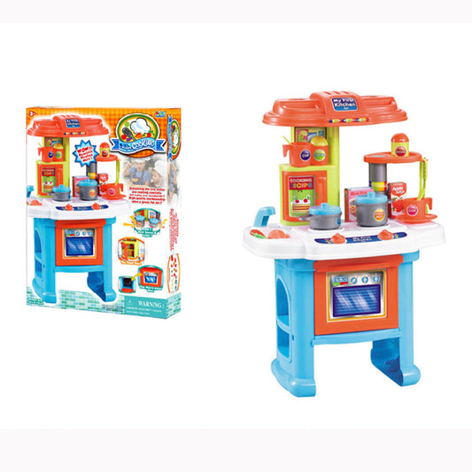 Cocina Set Azul Con Accesorios Shun Feng Long