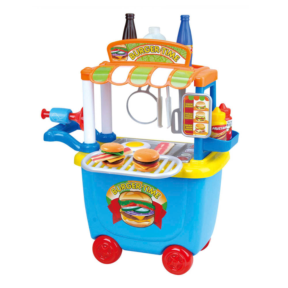 Carro De Hamburguesas PlayGo Con Accesorios