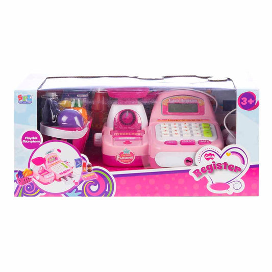 Caja Registradora Con Cesto de Supermercado