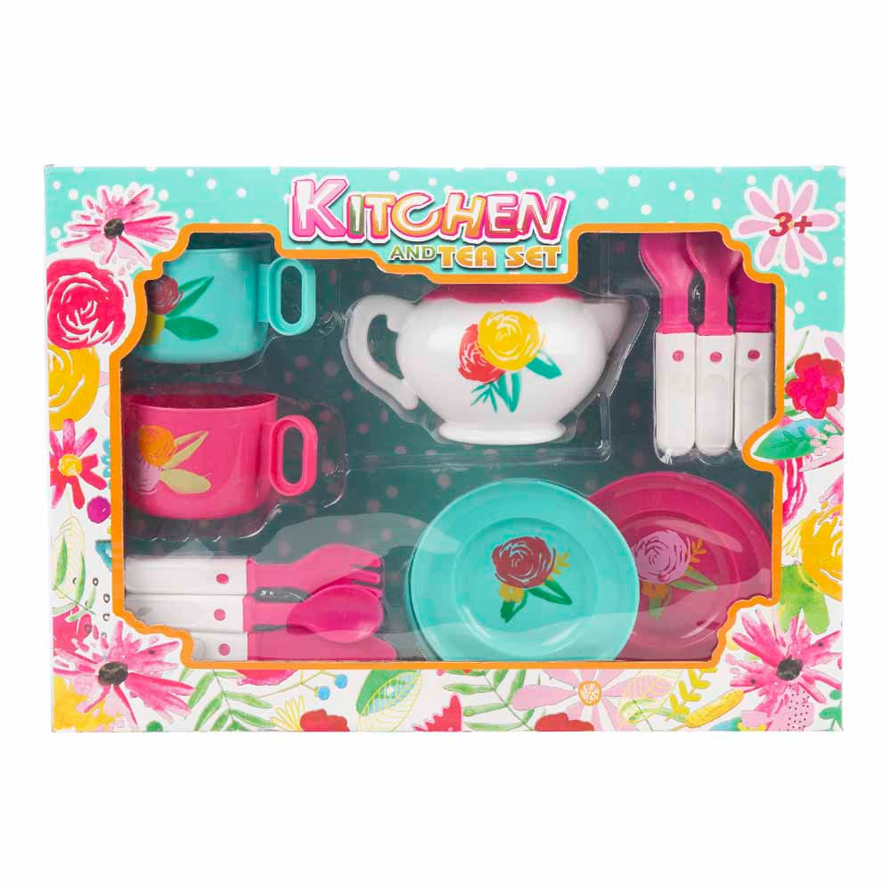 Juego de Té Diseño de Flores