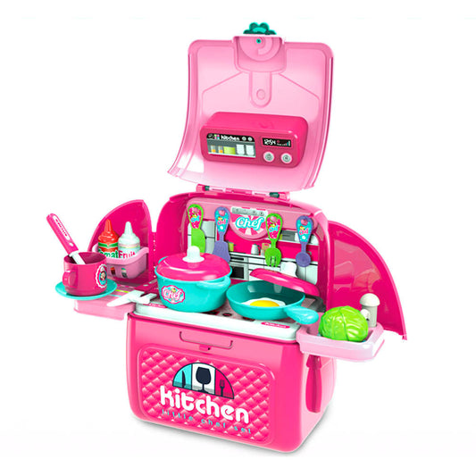 Cocina De Juguete Rosa