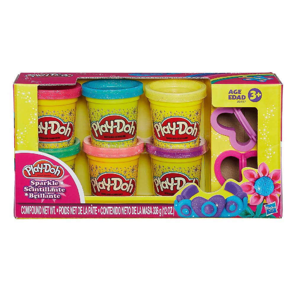 Masilla Play-Doh Masilla Brillante x 6