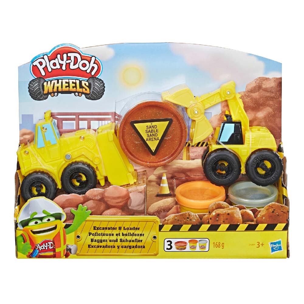 Masilla Play-Doh Wheels Excavadora y Cargadora