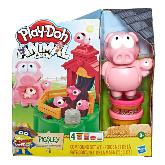 Masilla Play-Doh Animal Crew Cerditos En El Lodo