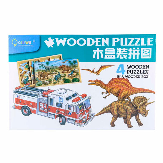 Rompecabezas 24 Piezas De Madera Con Diseño De Granja