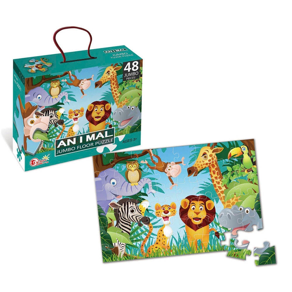 Rompecabezas 48 Piezas Mundo De La Selva Fun Top