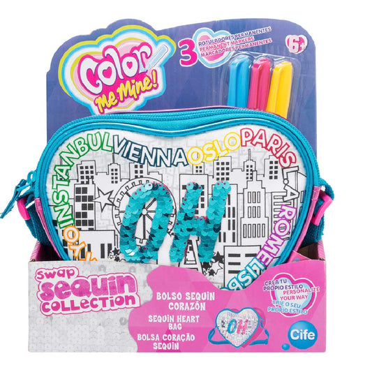 Bolso Corazón Lentejuelas Color Me Mine