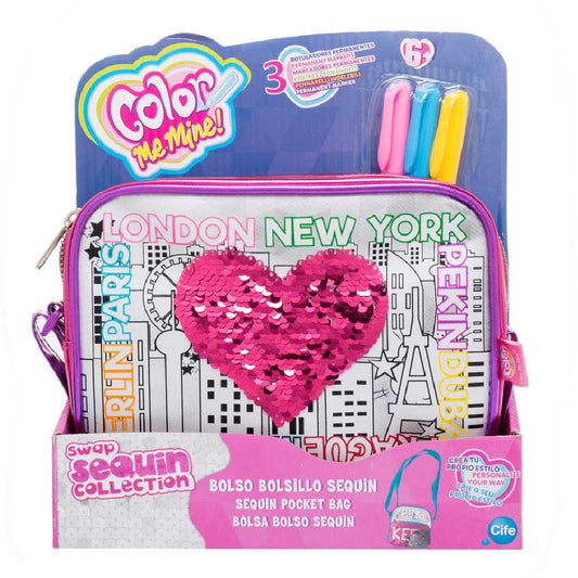 Bolso Cruzado Lentejuelas Color Me Mine