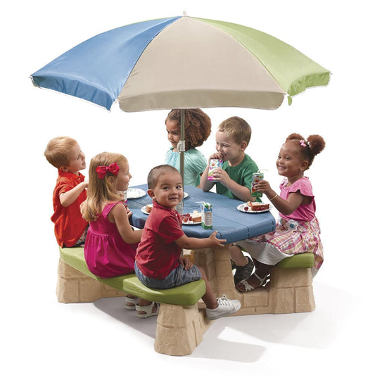 Mesa De Picnic Step 2 Con Paraguas