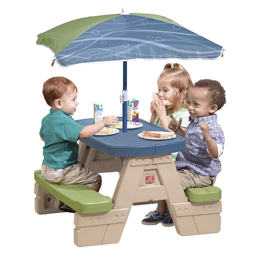 Mesa De Picnic Step 2 Con Paraguas