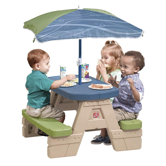 Mesa De Picnic Step 2 Con Paraguas